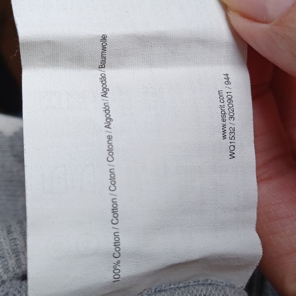 Esprit Lightweight Cotton Argyle V-Neck Sweater NEW- Sz. XS - Picture 6 of 14